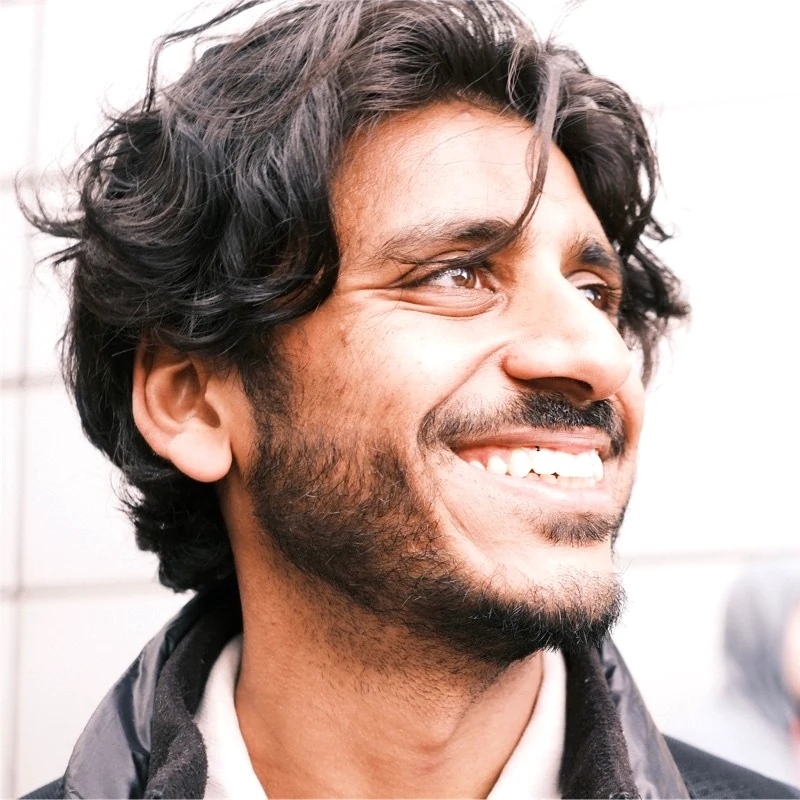 Shikhar smiling